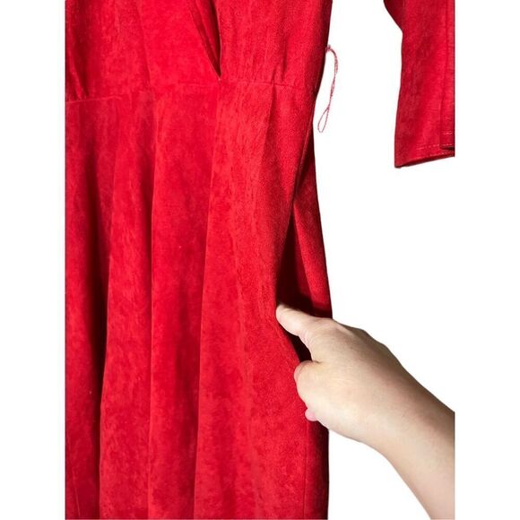 Vintage Sabino 80’s Red Maxi Dress - Picture 5 of 12